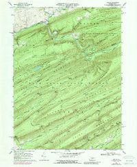 Coburn Pennsylvania Historical topographic map, 1:24000 scale, 7.5 X 7.5 Minute, Year 1968