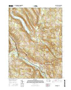 Cochranton Pennsylvania Current topographic map, 1:24000 scale, 7.5 X 7.5 Minute, Year 2016