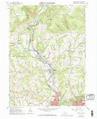 Cogan Station Pennsylvania Historical topographic map, 1:24000 scale, 7.5 X 7.5 Minute, Year 1965