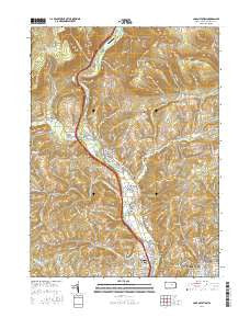 Cogan Station Pennsylvania Current topographic map, 1:24000 scale, 7.5 X 7.5 Minute, Year 2016