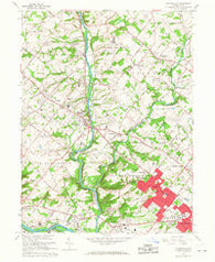 Collegeville Pennsylvania Historical topographic map, 1:24000 scale, 7.5 X 7.5 Minute, Year 1966