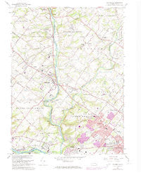 Collegeville Pennsylvania Historical topographic map, 1:24000 scale, 7.5 X 7.5 Minute, Year 1966