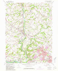 Collegeville Pennsylvania Historical topographic map, 1:24000 scale, 7.5 X 7.5 Minute, Year 1966