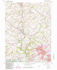 Collegeville Pennsylvania Historical topographic map, 1:24000 scale, 7.5 X 7.5 Minute, Year 1966
