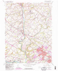 Collegeville Pennsylvania Historical topographic map, 1:24000 scale, 7.5 X 7.5 Minute, Year 1966