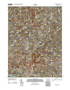 Collegeville Pennsylvania Historical topographic map, 1:24000 scale, 7.5 X 7.5 Minute, Year 2010