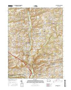 Collegeville Pennsylvania Current topographic map, 1:24000 scale, 7.5 X 7.5 Minute, Year 2016