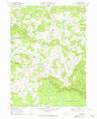 Colley Pennsylvania Historical topographic map, 1:24000 scale, 7.5 X 7.5 Minute, Year 1969