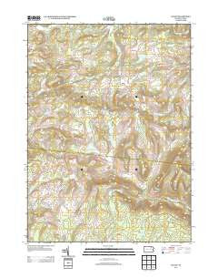 Colley Pennsylvania Historical topographic map, 1:24000 scale, 7.5 X 7.5 Minute, Year 2013