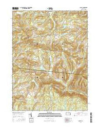 Colley Pennsylvania Current topographic map, 1:24000 scale, 7.5 X 7.5 Minute, Year 2016