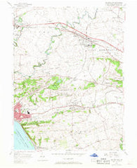 Columbia East Pennsylvania Historical topographic map, 1:24000 scale, 7.5 X 7.5 Minute, Year 1956
