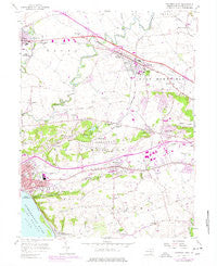 Columbia East Pennsylvania Historical topographic map, 1:24000 scale, 7.5 X 7.5 Minute, Year 1956