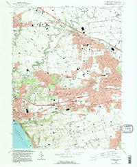 Columbia East Pennsylvania Historical topographic map, 1:24000 scale, 7.5 X 7.5 Minute, Year 1995