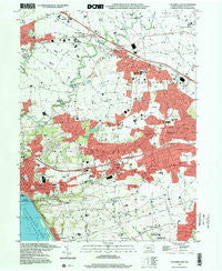 Columbia East Pennsylvania Historical topographic map, 1:24000 scale, 7.5 X 7.5 Minute, Year 1997