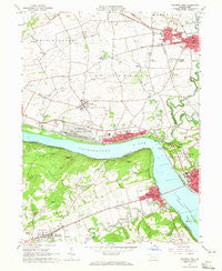 Columbia West Pennsylvania Historical topographic map, 1:24000 scale, 7.5 X 7.5 Minute, Year 1964