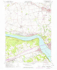 Columbia West Pennsylvania Historical topographic map, 1:24000 scale, 7.5 X 7.5 Minute, Year 1964