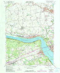 Columbia West Pennsylvania Historical topographic map, 1:24000 scale, 7.5 X 7.5 Minute, Year 1964