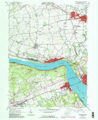 Columbia West Pennsylvania Historical topographic map, 1:24000 scale, 7.5 X 7.5 Minute, Year 1964