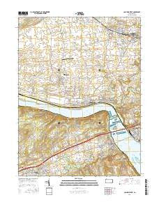 Columbia West Pennsylvania Current topographic map, 1:24000 scale, 7.5 X 7.5 Minute, Year 2016