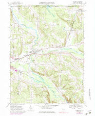 Columbus Pennsylvania Historical topographic map, 1:24000 scale, 7.5 X 7.5 Minute, Year 1968