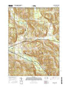 Columbus Pennsylvania Current topographic map, 1:24000 scale, 7.5 X 7.5 Minute, Year 2016