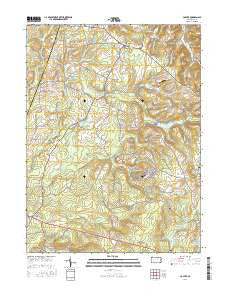 Colver Pennsylvania Current topographic map, 1:24000 scale, 7.5 X 7.5 Minute, Year 2016