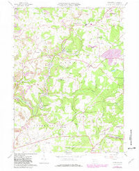 Commodore Pennsylvania Historical topographic map, 1:24000 scale, 7.5 X 7.5 Minute, Year 1961