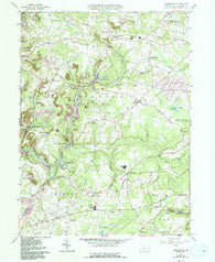 Commodore Pennsylvania Historical topographic map, 1:24000 scale, 7.5 X 7.5 Minute, Year 1961