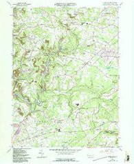 Commodore Pennsylvania Historical topographic map, 1:24000 scale, 7.5 X 7.5 Minute, Year 1961