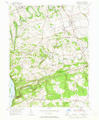 Conestoga Pennsylvania Historical topographic map, 1:24000 scale, 7.5 X 7.5 Minute, Year 1955