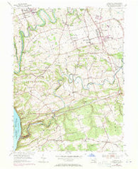 Conestoga Pennsylvania Historical topographic map, 1:24000 scale, 7.5 X 7.5 Minute, Year 1955