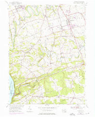 Conestoga Pennsylvania Historical topographic map, 1:24000 scale, 7.5 X 7.5 Minute, Year 1955