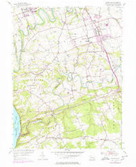 Conestoga Pennsylvania Historical topographic map, 1:24000 scale, 7.5 X 7.5 Minute, Year 1955