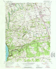 Conestoga Pennsylvania Historical topographic map, 1:24000 scale, 7.5 X 7.5 Minute, Year 1955