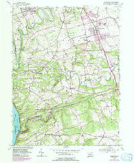 Conestoga Pennsylvania Historical topographic map, 1:24000 scale, 7.5 X 7.5 Minute, Year 1955