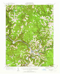 Confluence Pennsylvania Historical topographic map, 1:62500 scale, 15 X 15 Minute, Year 1931