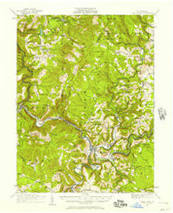 Confluence Pennsylvania Historical topographic map, 1:62500 scale, 15 X 15 Minute, Year 1931