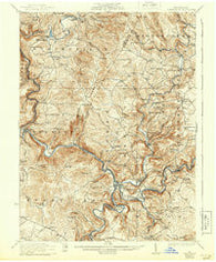 Confluence Pennsylvania Historical topographic map, 1:62500 scale, 15 X 15 Minute, Year 1933