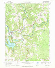Confluence Pennsylvania Historical topographic map, 1:24000 scale, 7.5 X 7.5 Minute, Year 1967