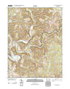Confluence Pennsylvania Historical topographic map, 1:24000 scale, 7.5 X 7.5 Minute, Year 2013
