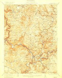 Confluence Pennsylvania Historical topographic map, 1:62500 scale, 15 X 15 Minute, Year 1922