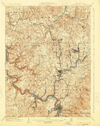 Connellsville Pennsylvania Historical topographic map, 1:62500 scale, 15 X 15 Minute, Year 1902