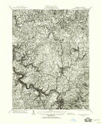Connellsville Pennsylvania Historical topographic map, 1:62500 scale, 15 X 15 Minute, Year 1931