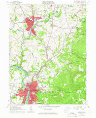 Connellsville Pennsylvania Historical topographic map, 1:24000 scale, 7.5 X 7.5 Minute, Year 1964