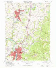 Connellsville Pennsylvania Historical topographic map, 1:24000 scale, 7.5 X 7.5 Minute, Year 1964