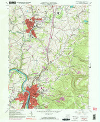 Connellsville Pennsylvania Historical topographic map, 1:24000 scale, 7.5 X 7.5 Minute, Year 1964