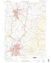 Connellsville Pennsylvania Historical topographic map, 1:24000 scale, 7.5 X 7.5 Minute, Year 1964