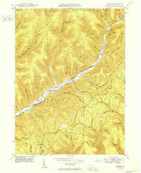 Conrad Pennsylvania Historical topographic map, 1:24000 scale, 7.5 X 7.5 Minute, Year 1950