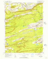Conyngham Pennsylvania Historical topographic map, 1:24000 scale, 7.5 X 7.5 Minute, Year 1955
