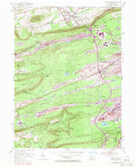 Conyngham Pennsylvania Historical topographic map, 1:24000 scale, 7.5 X 7.5 Minute, Year 1955